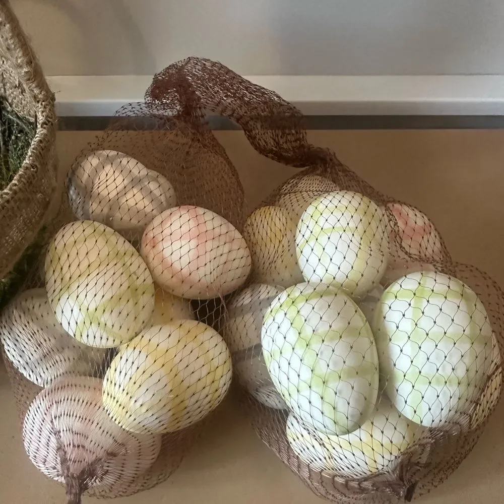 Pier 1 Easter Basket & Faux Easter Eggs